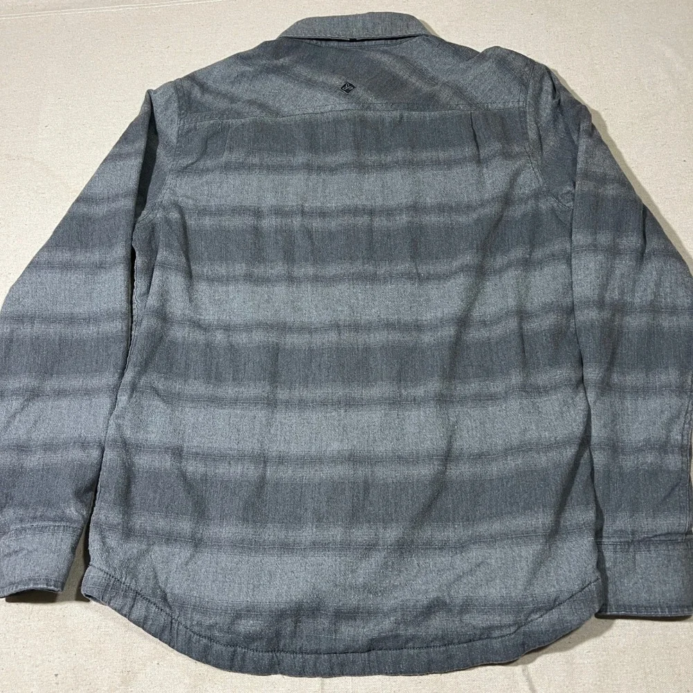 Prana Flannel Button Up‎ Shirt Long Sleeve Lined Thick Warm Thermal Mens Medium